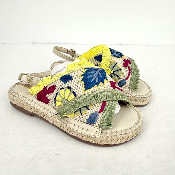 Sam Edelman Kids Kayden Slingback Sandal US 13 M Beige Multicolor Leather NIB - Picture 5 of 12